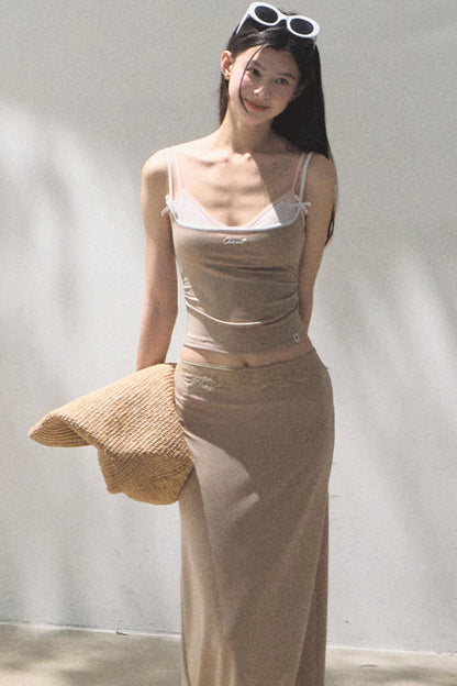 Lace High-Waist Skirt