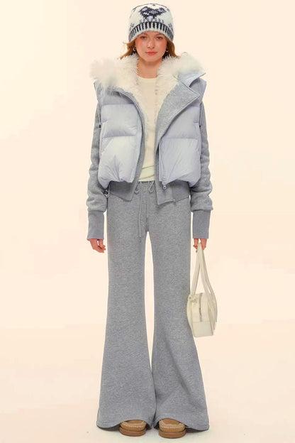 Retro Fleece Hooded Jacket Set-Up