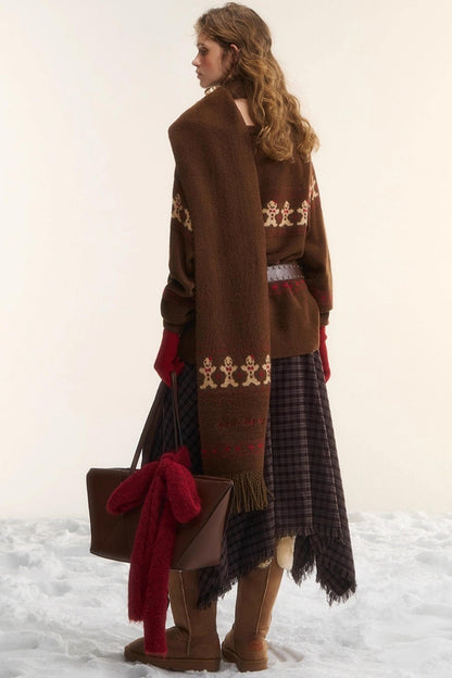 Gingerbread Man Fair Isle Sweater Set