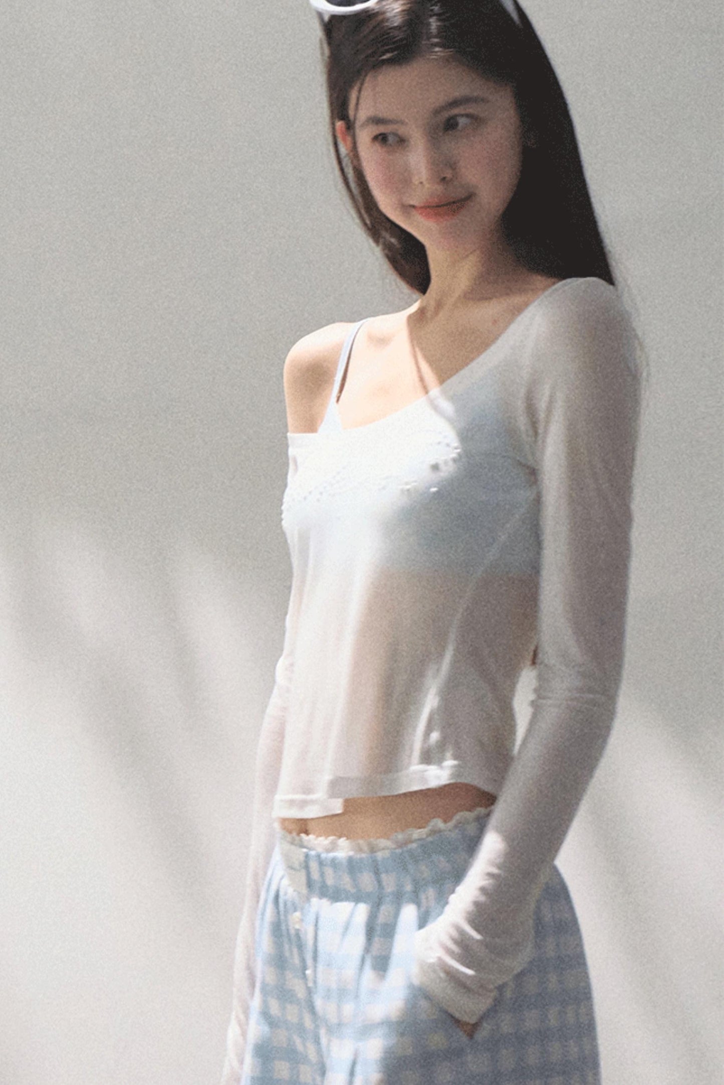 Stretch Chambray Camisole Set