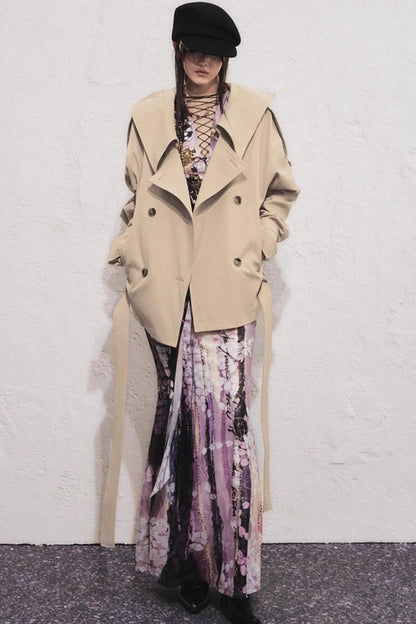 Classic Stand-Up Collar Trench Coat