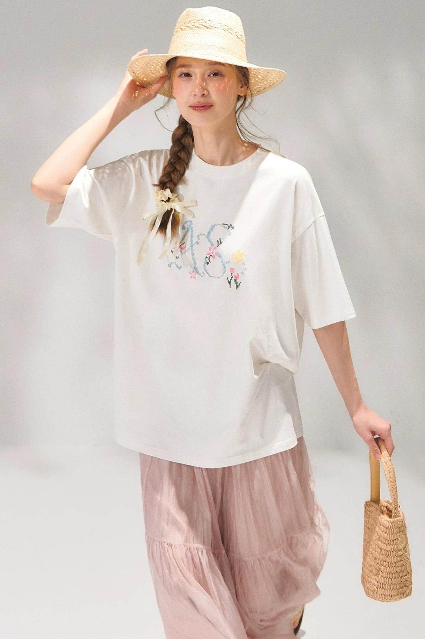 Cross-Stitch Embroidered Top
