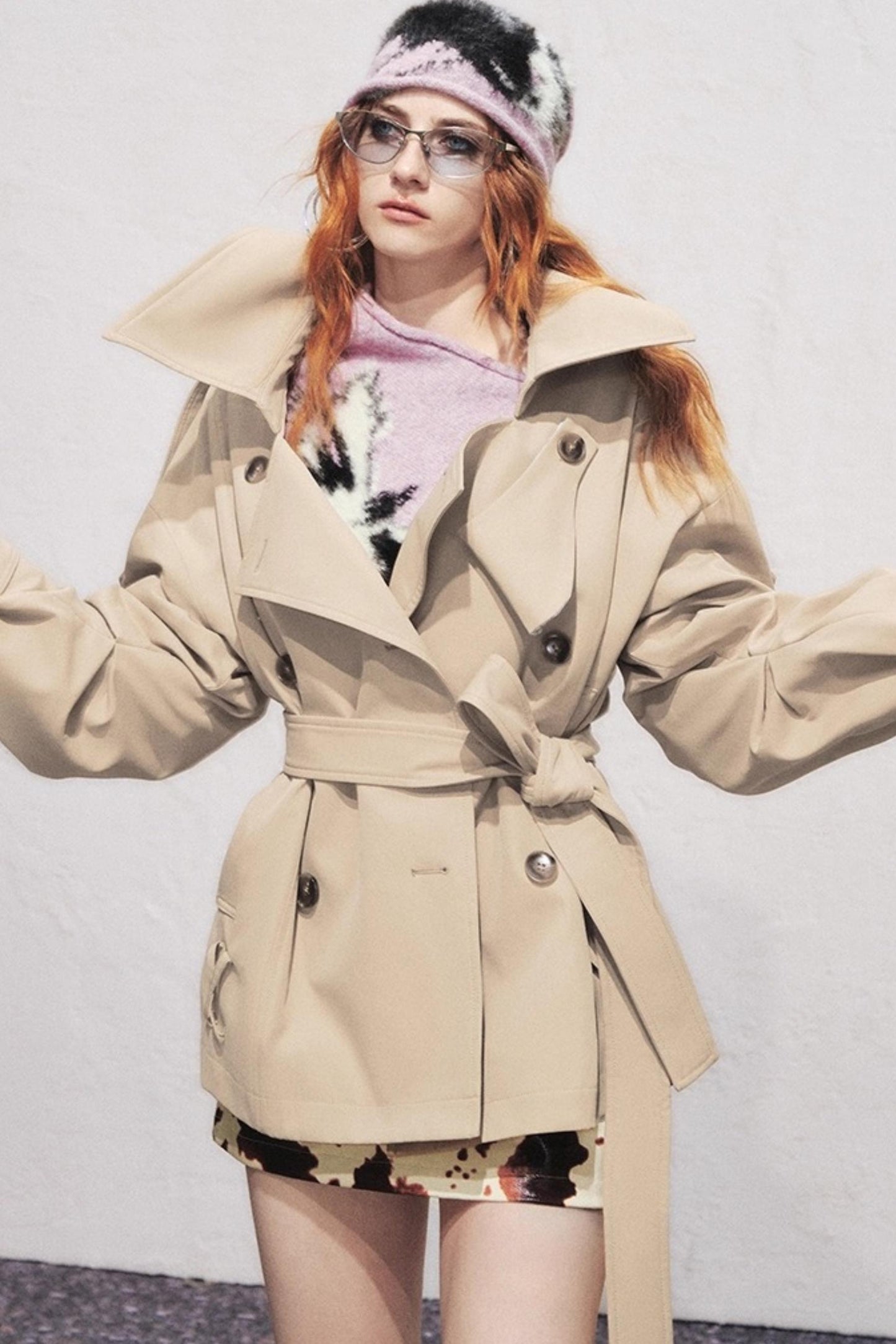 Classic Stand-Up Collar Trench Coat