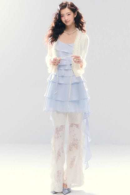 Three-Dimensional Ruffle Dress