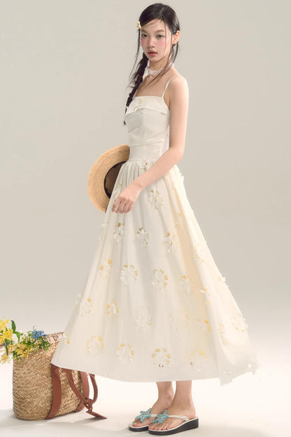 Coastal Floral Halter Dress