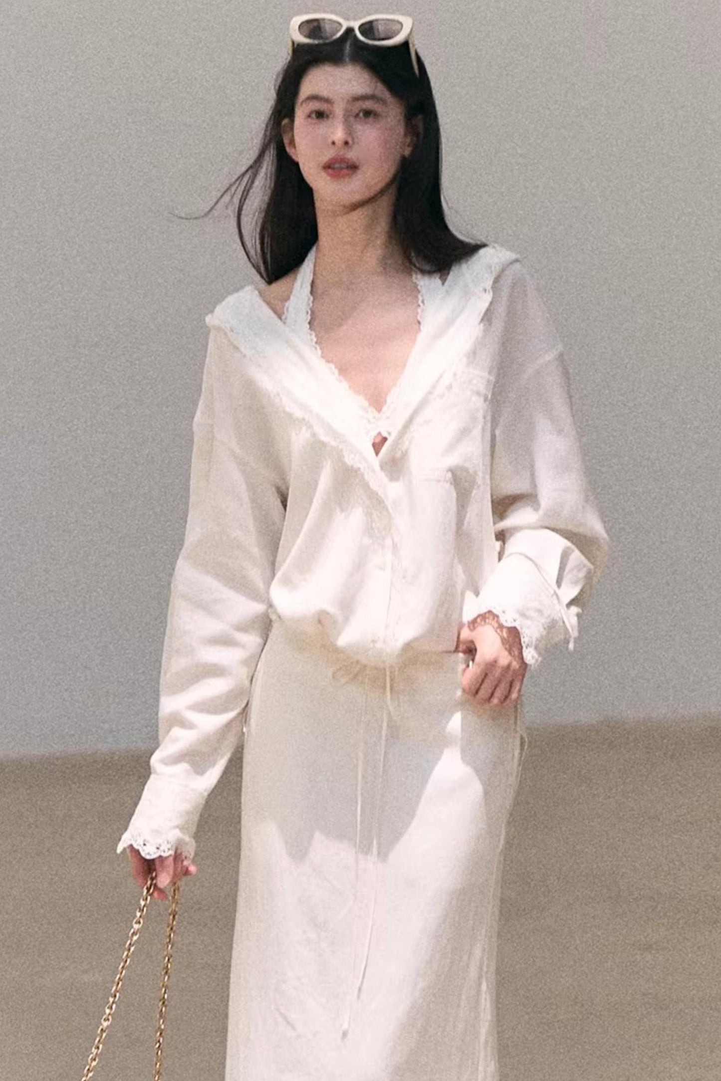 Lace-Trimmed Halter Camisole