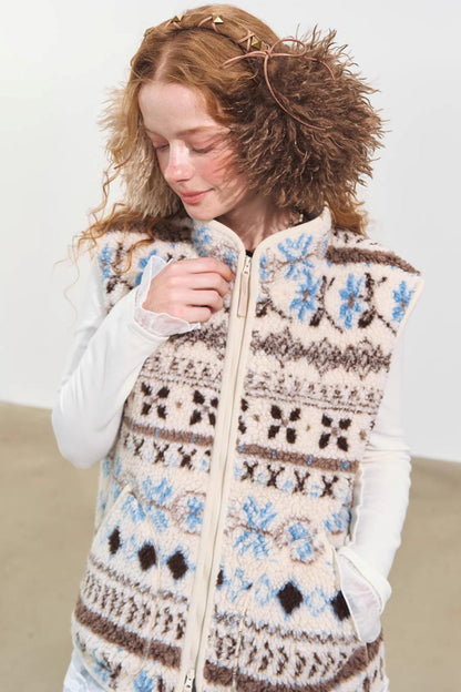 Polar Fleece Jacquard Jacket Set-Up