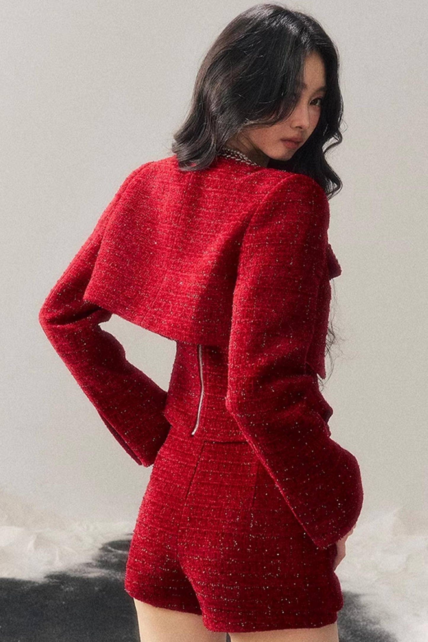 Chanel Wool Coat Skirt Set-Up