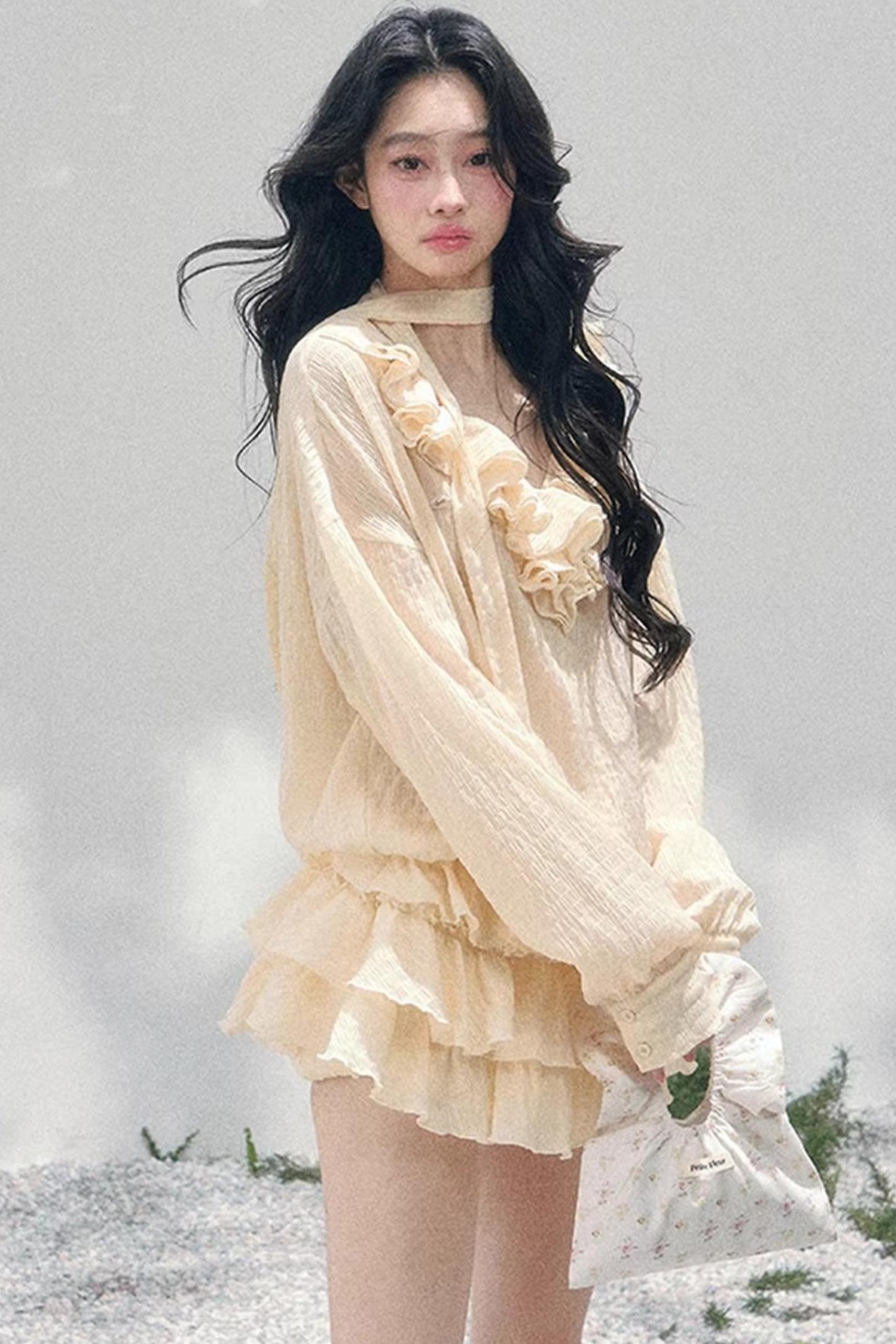 Evening Breeze French Dress Set