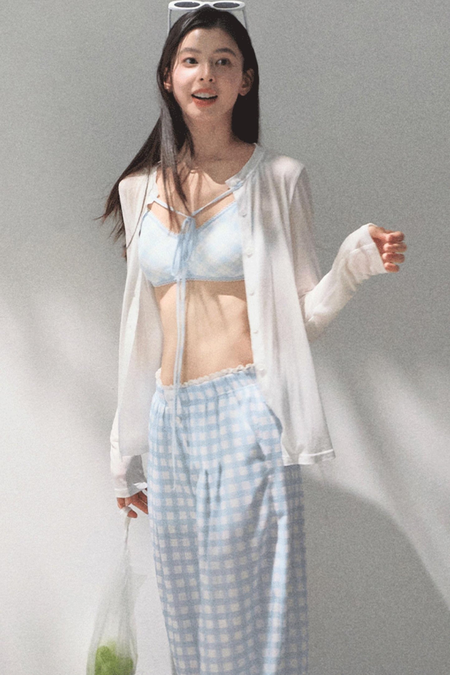 Wide-Leg Tencel Hemp Pants Set-Up