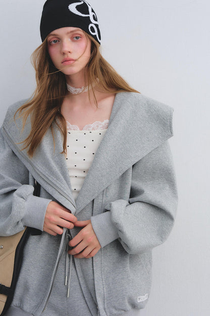 Hooded Zip-Up Jacket Set-Up