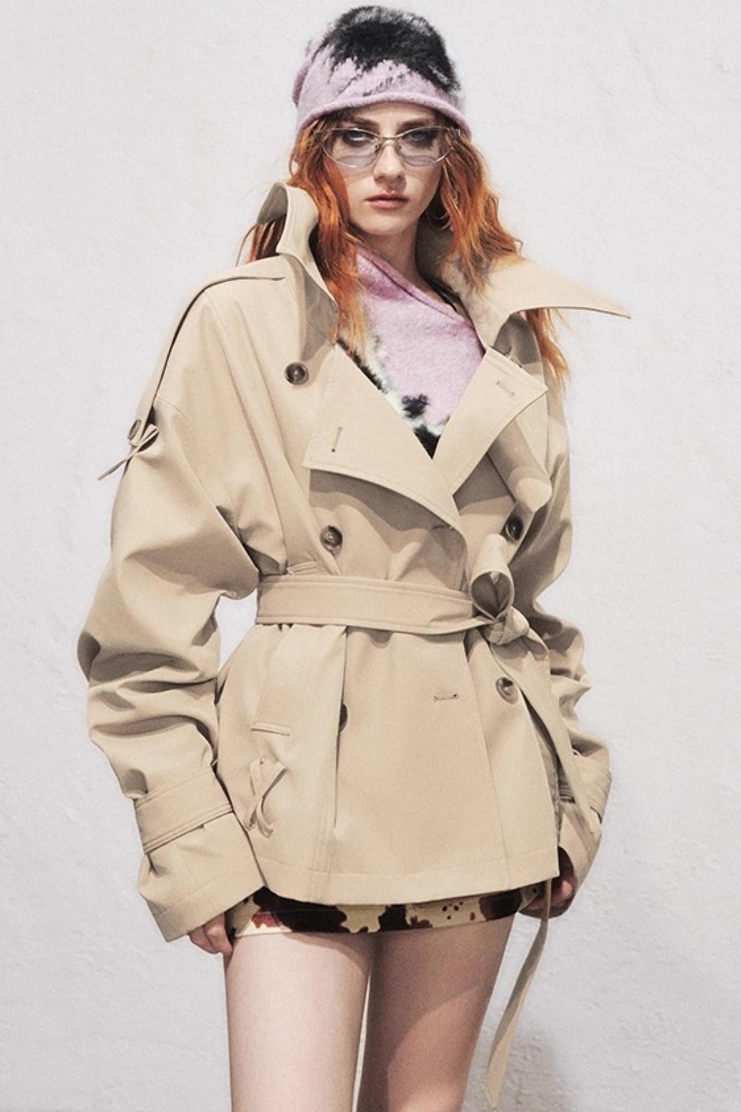 Classic Stand-Up Collar Trench Coat