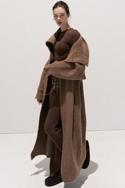 Soft Crewneck Knitwear Trouser Set-Up