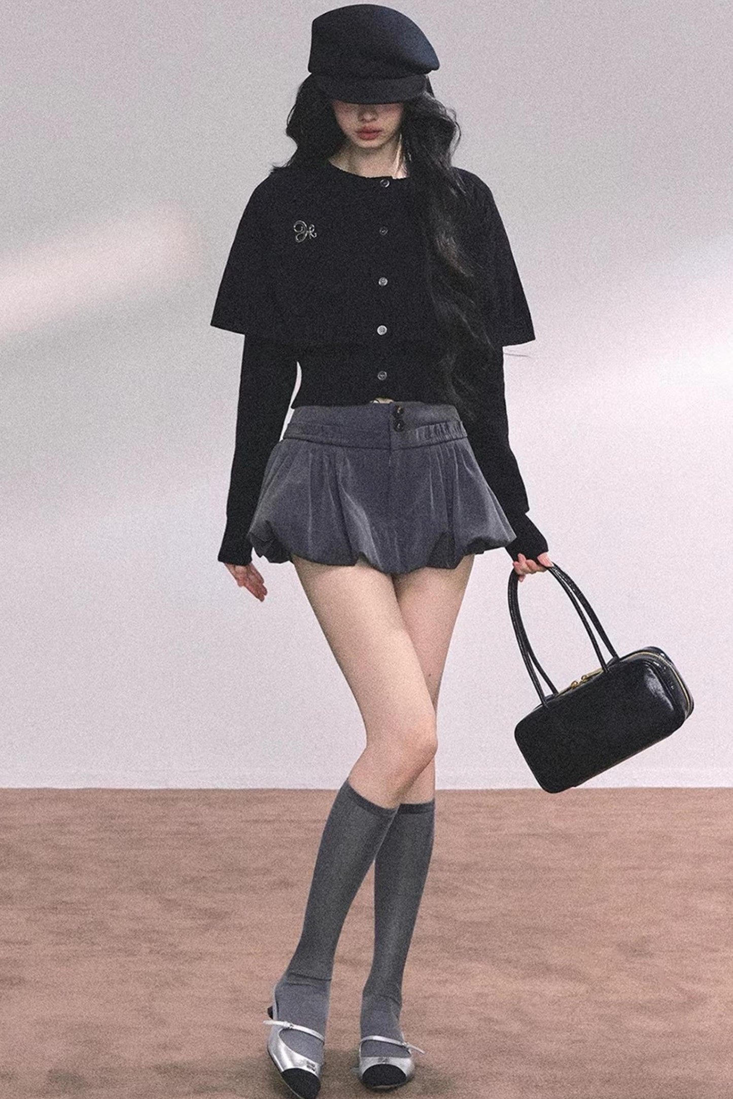 Cable Knit Cape Sweater