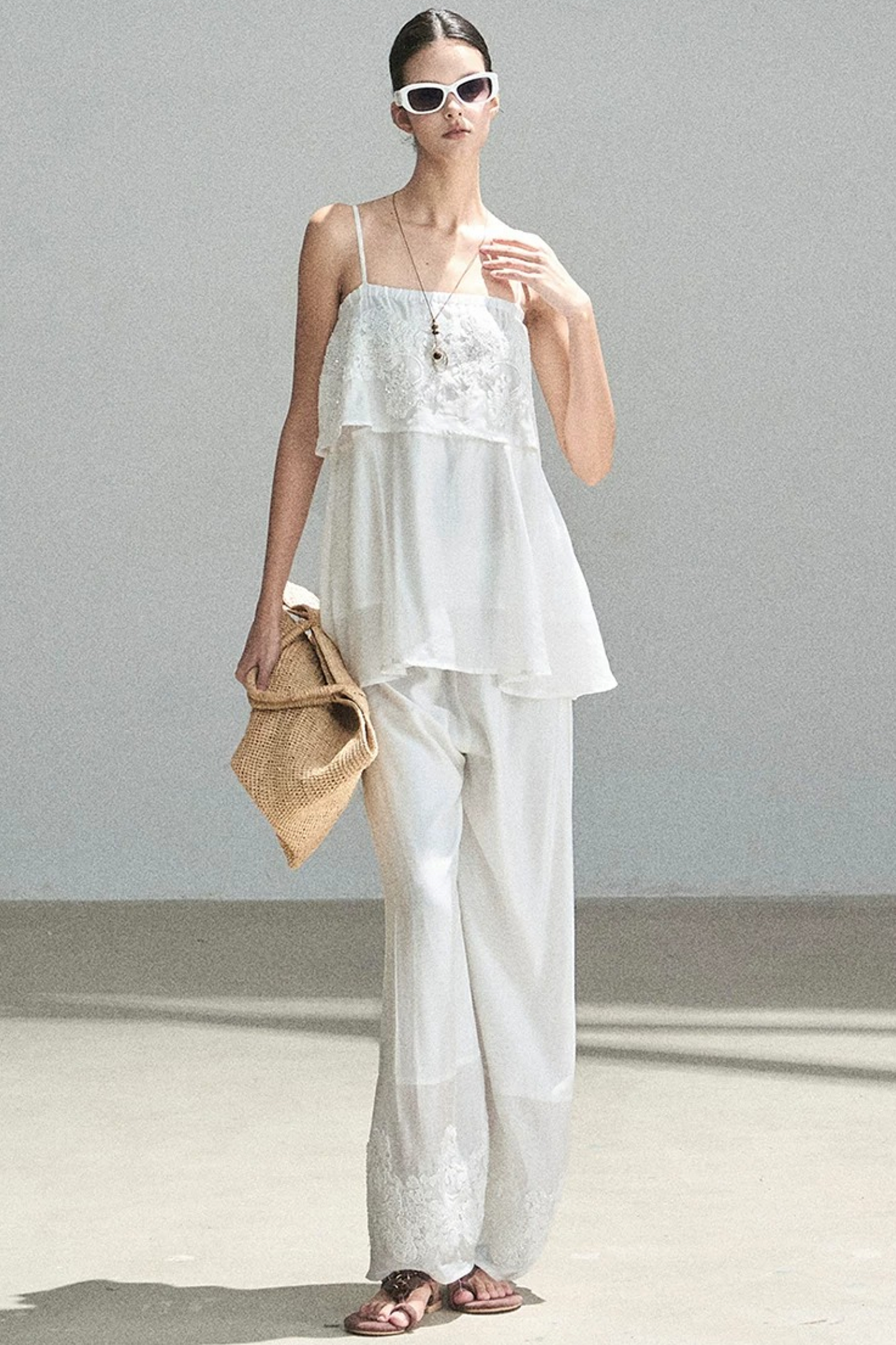 French Chiffon Lace Top Set-Up