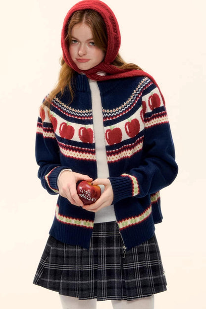 Retro Plaid Wool Skirt