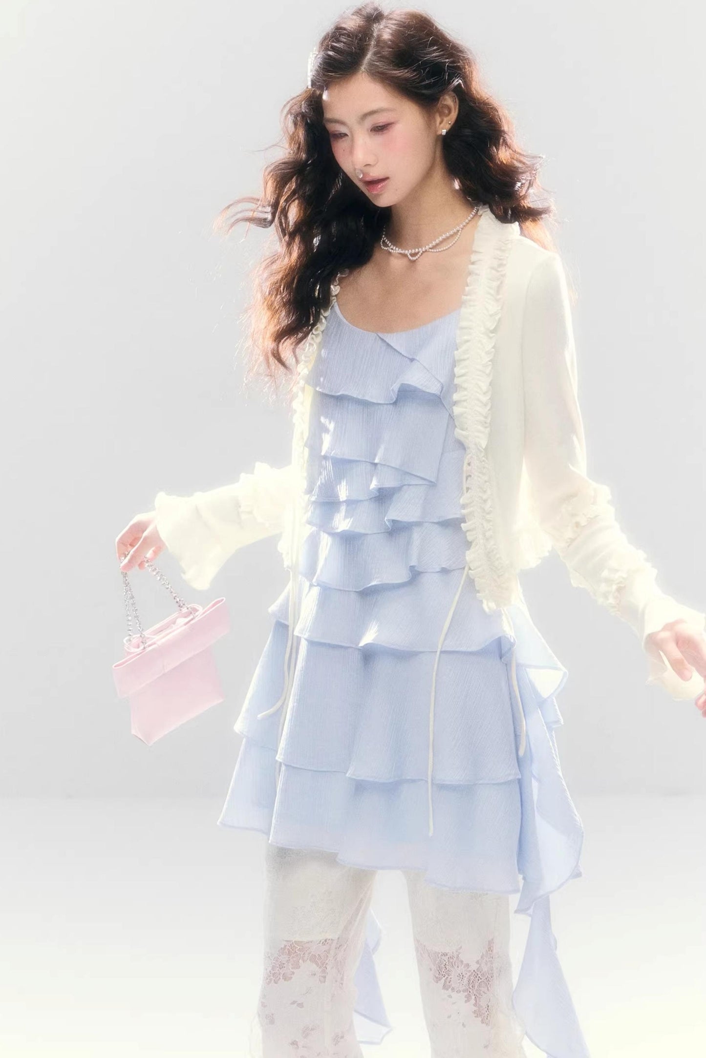 Three-Dimensional Ruffle Dress