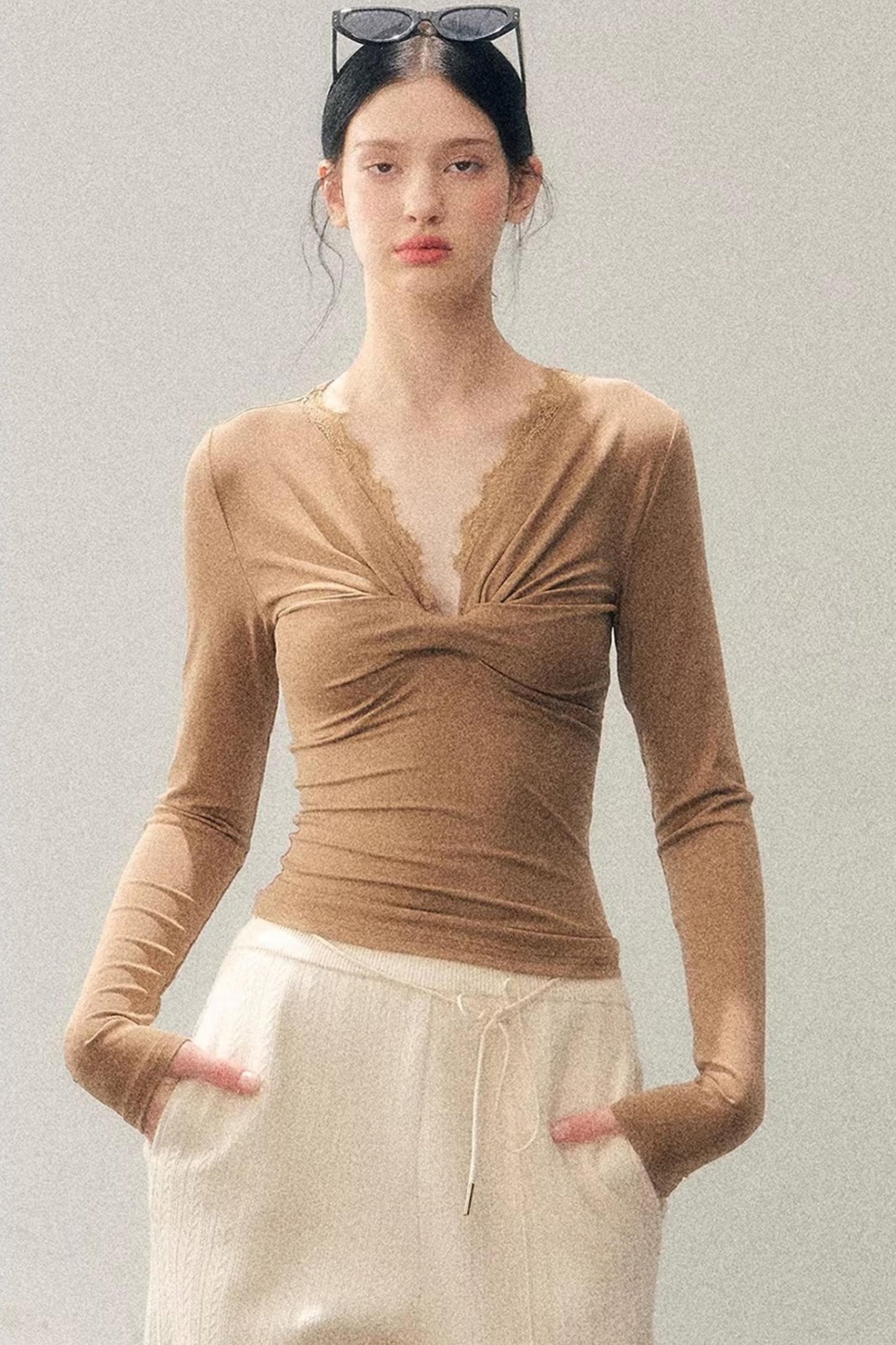 Ancient White Moonlight Lace Top