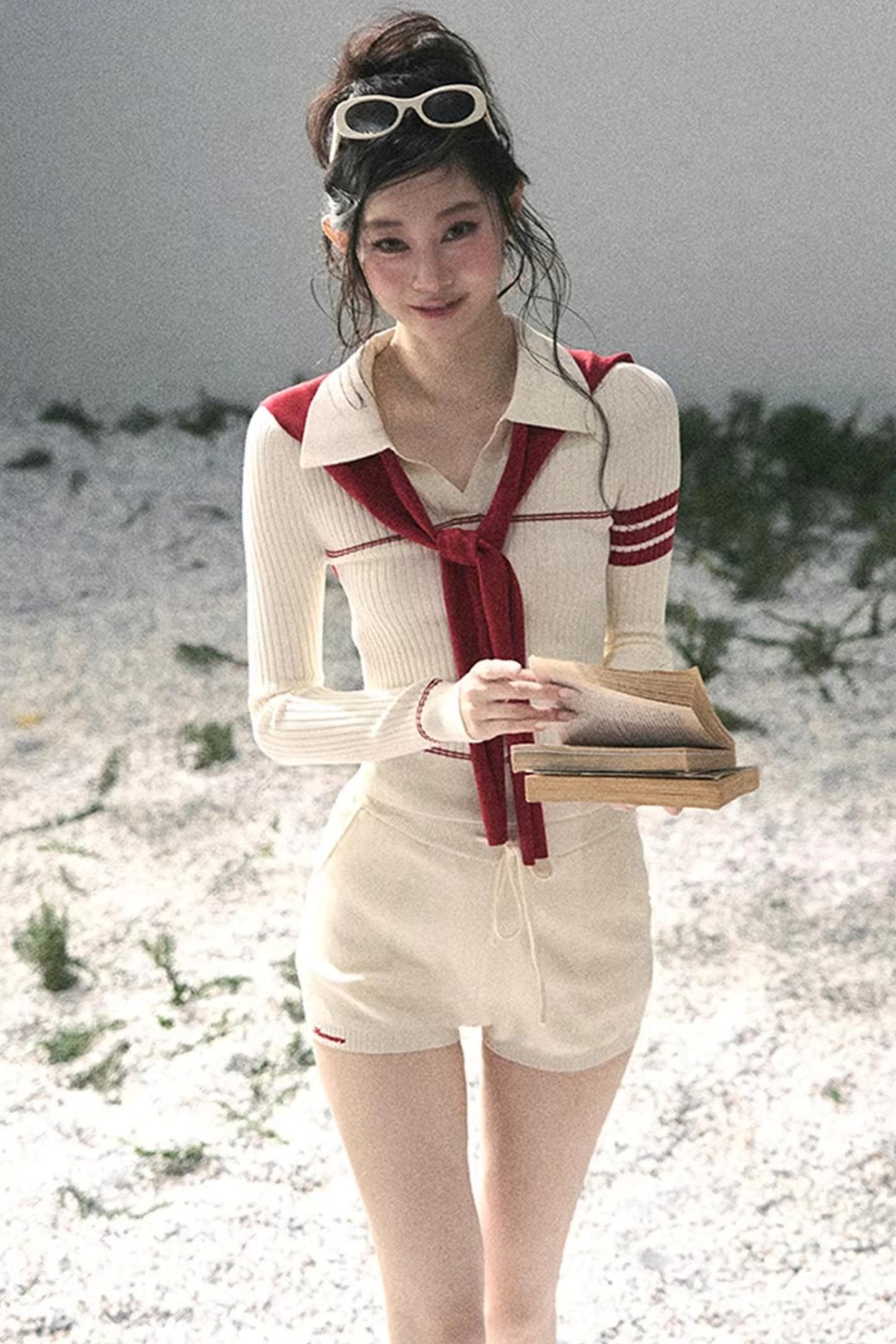 Delhi College Knit Top Set