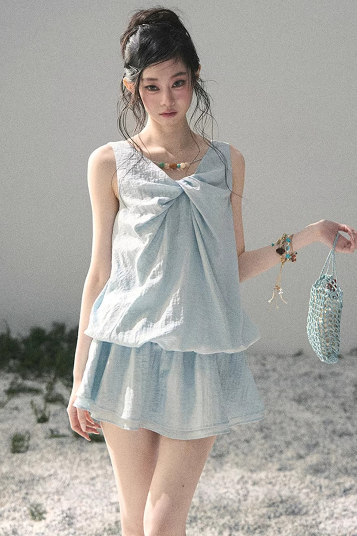 Sweet V-Neck Summer Dress