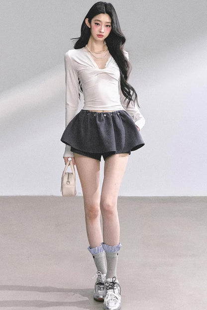 Ancient White Moonlight Lace Top