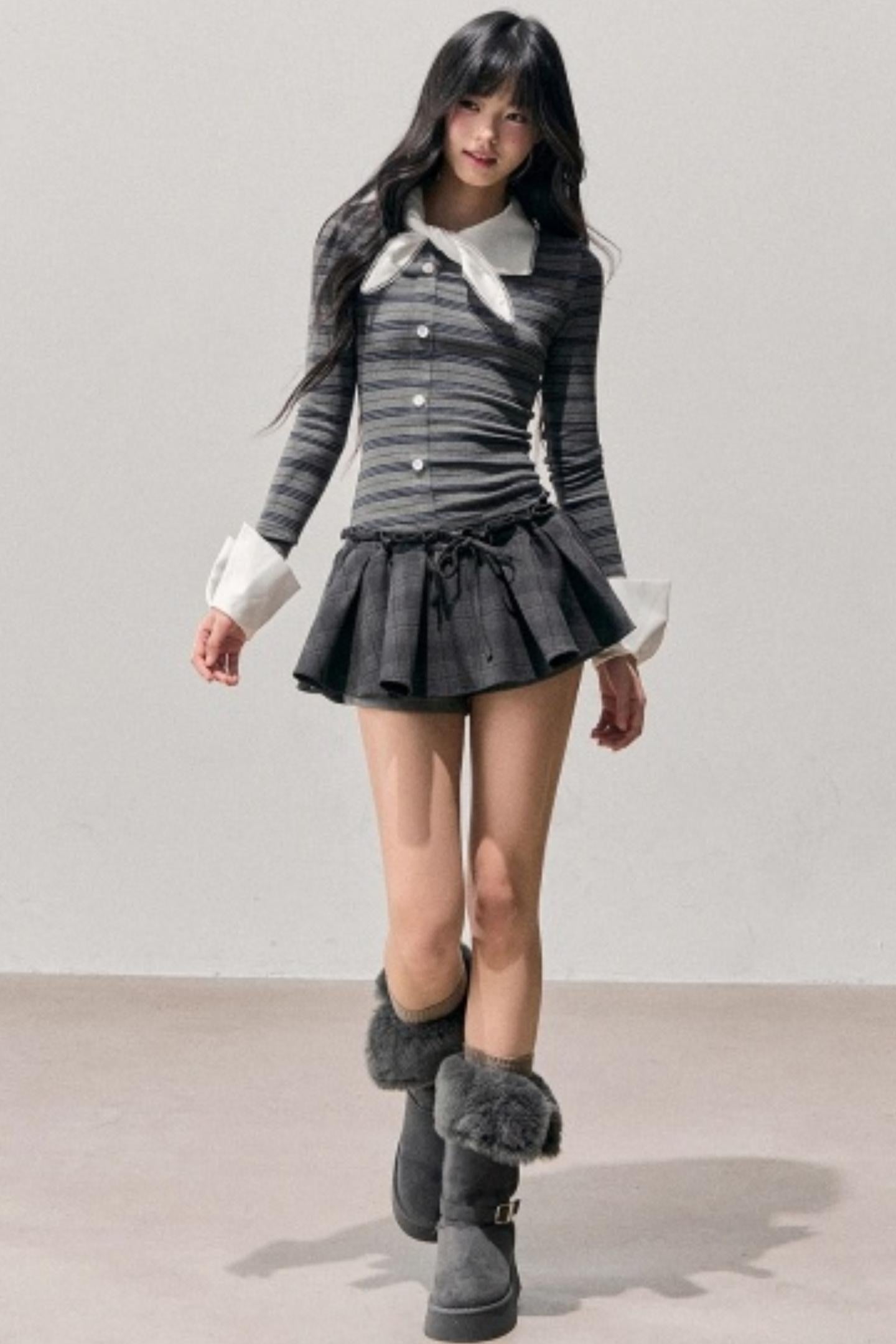 Plaid Annie Waltz Skirt