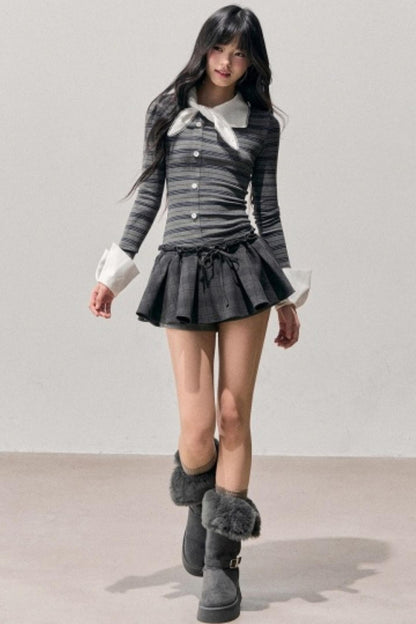 Plaid Annie Waltz Skirt