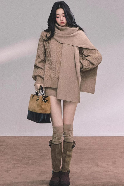 Zurich Knit Sweater Shorts Set-Up