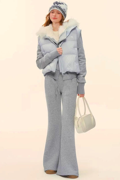 Retro Fleece Hooded Jacket Set-Up