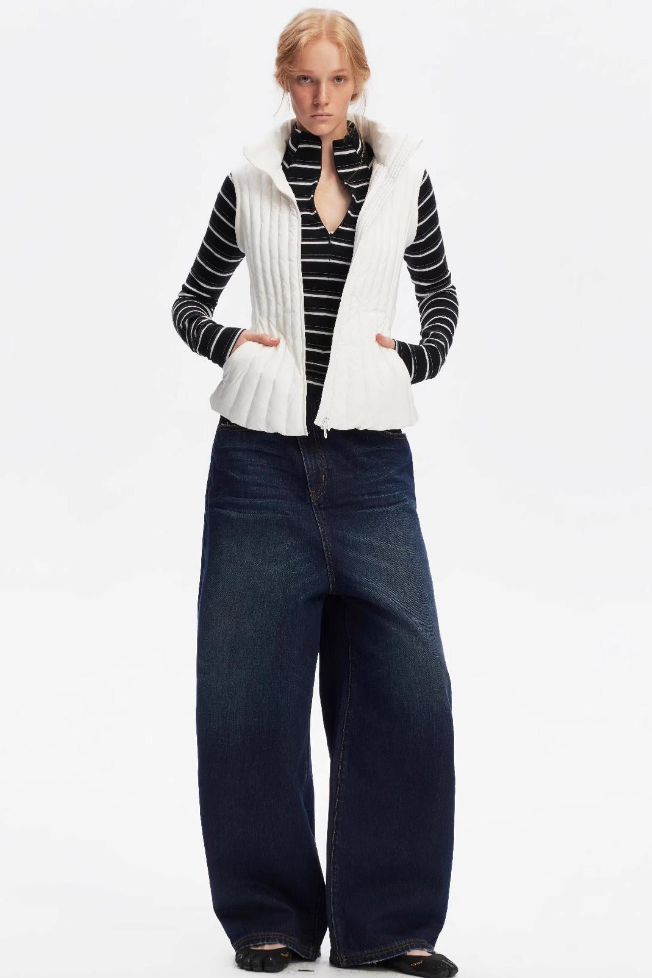 Vintage Yellow Distressed Jeans