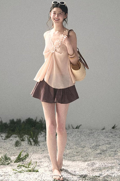 Silent Rose Semi-Sheer Lace T-Shirt