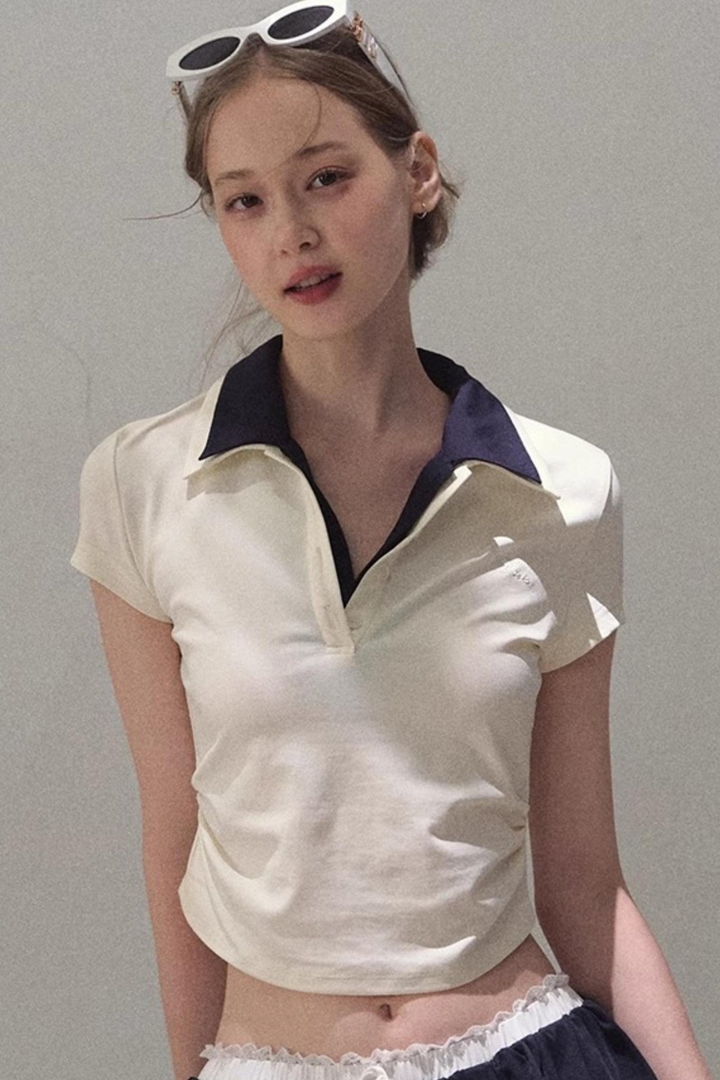 Vintage Lace Poncho Polo Skirt Set-Up