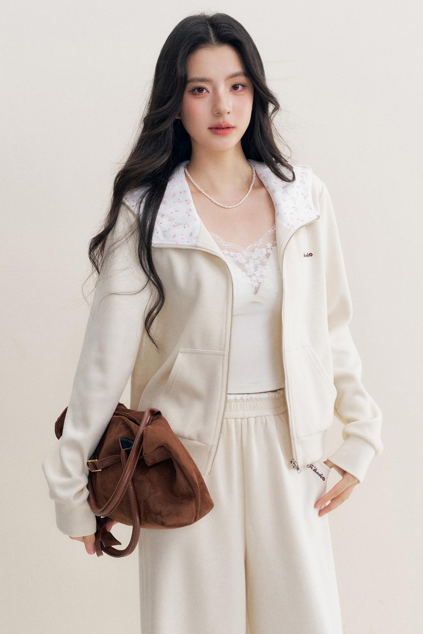 Rose Hooded Jacket & Pants Set-Up