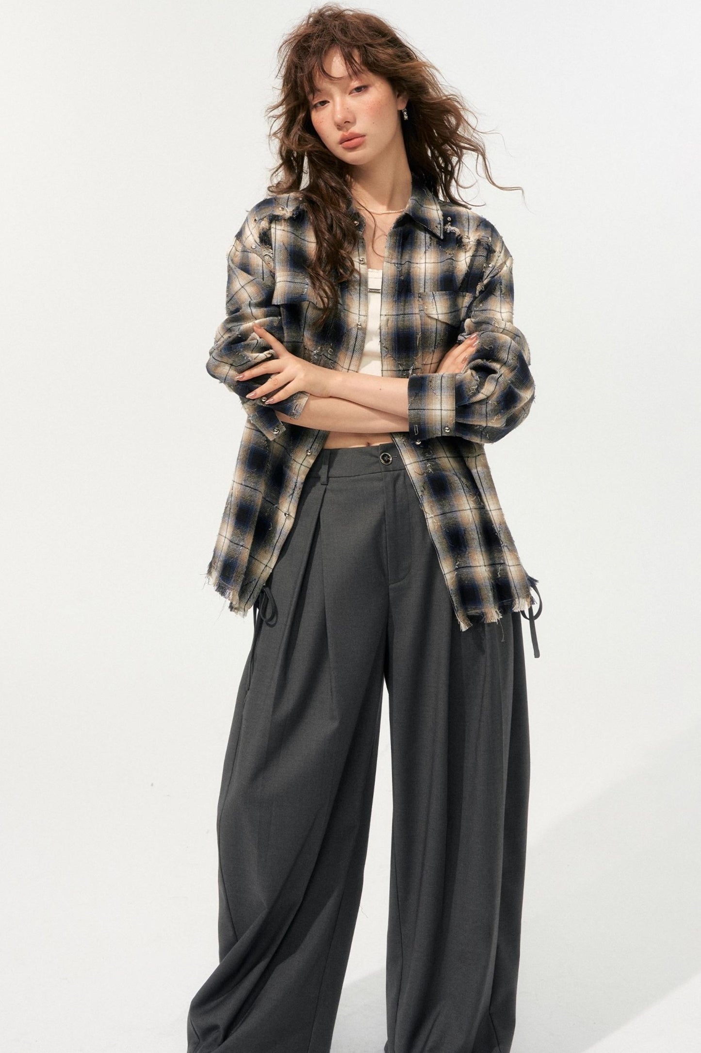 Loose Drape Straight Pants
