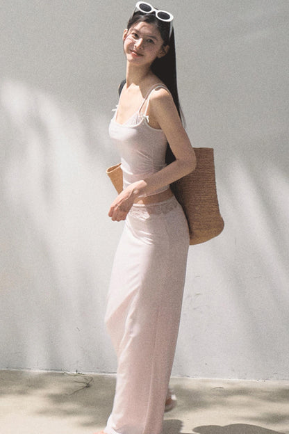 Stretch Chambray Camisole Set