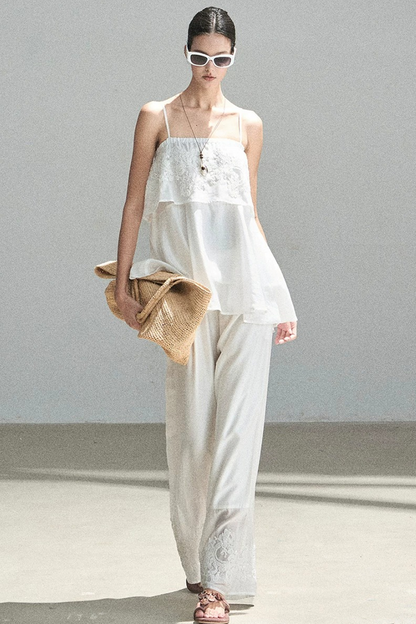 French Chiffon Lace Top Set-Up