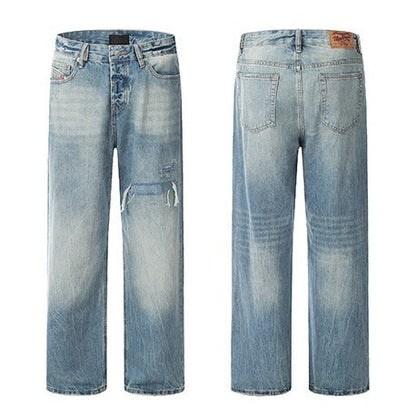 American Vintage Ripped Distressed Wash Jeans Pants