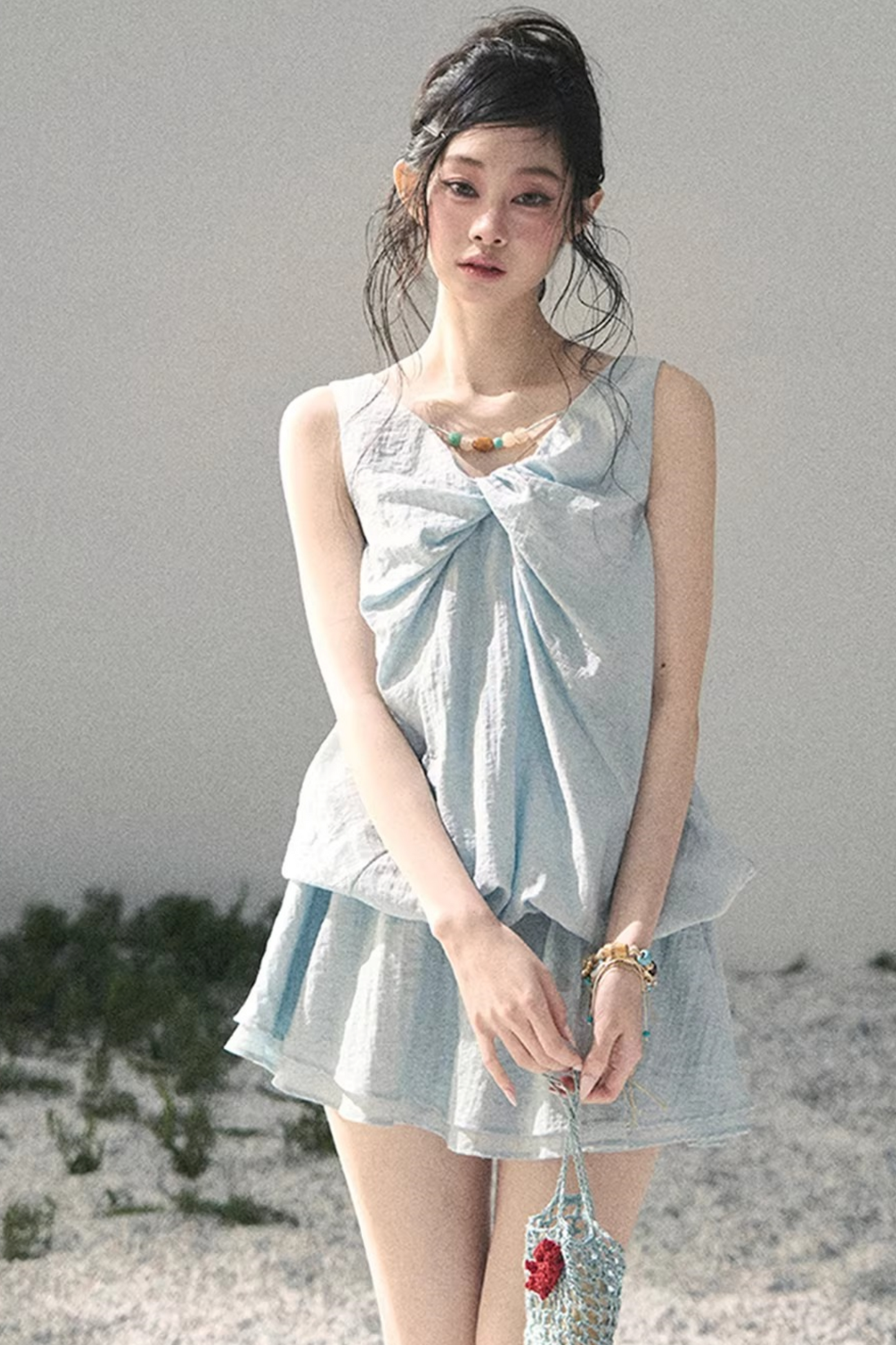 Sweet V-Neck Summer Dress