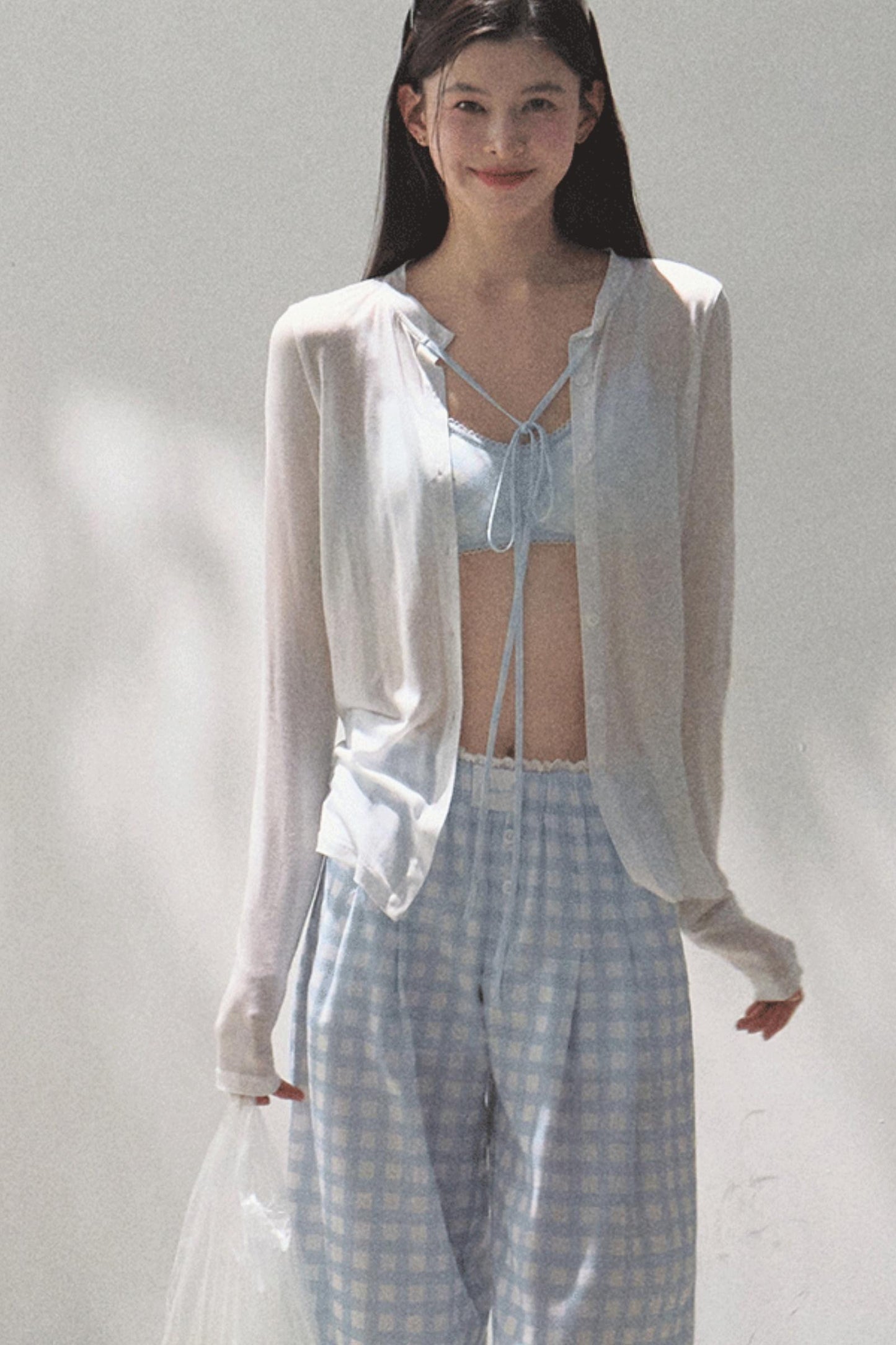 Stretch Chambray Camisole Set