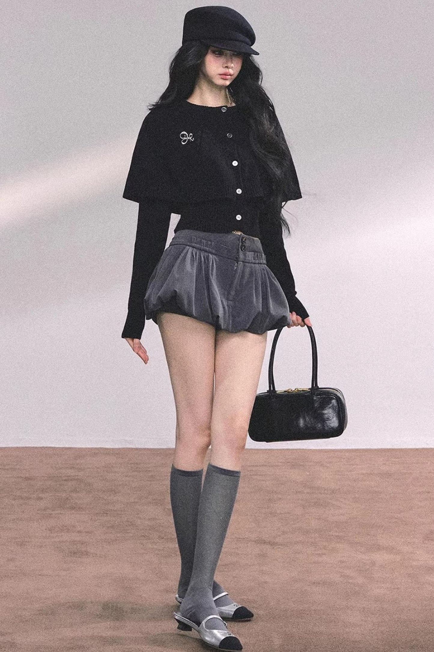 Cable Knit Cape Sweater