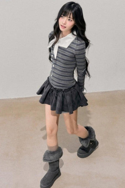 Plaid Annie Waltz Skirt