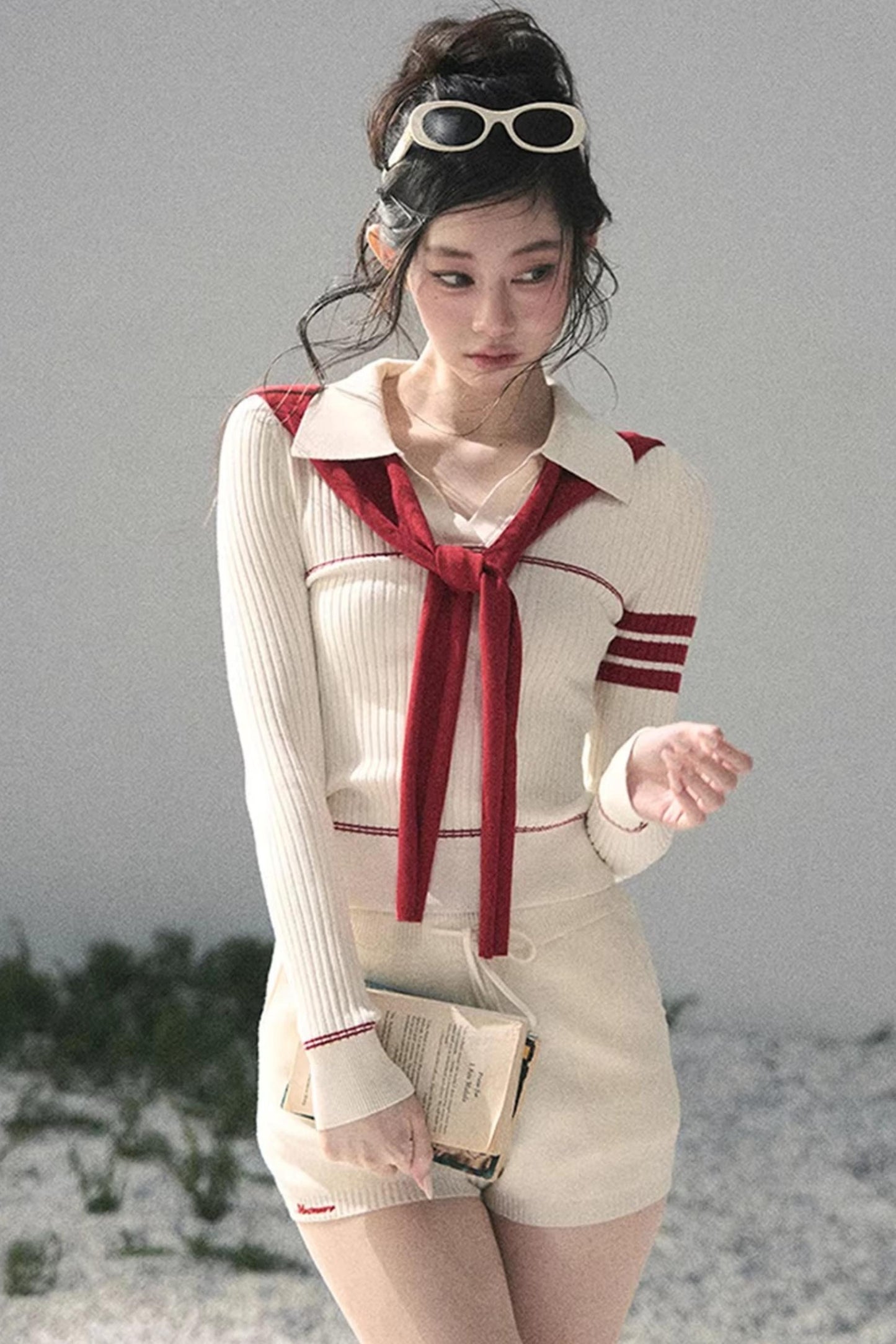 Delhi College Knit Top Set