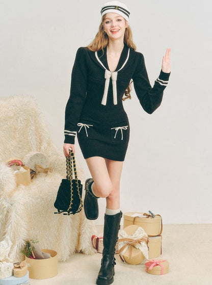 Sailor Knitted Dress