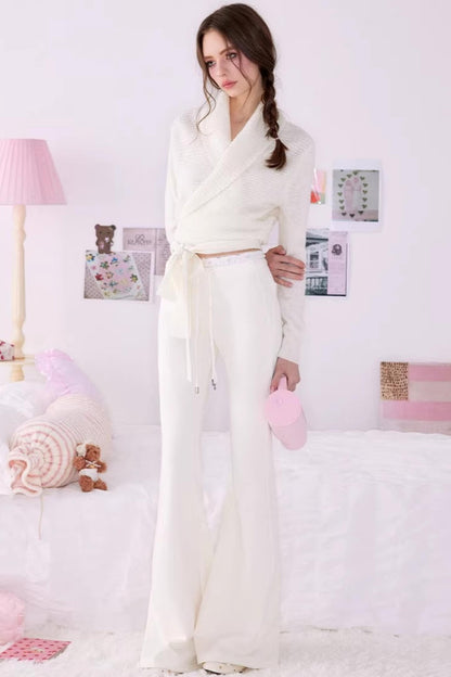 Bear Print Sweater Suspender Set-Up