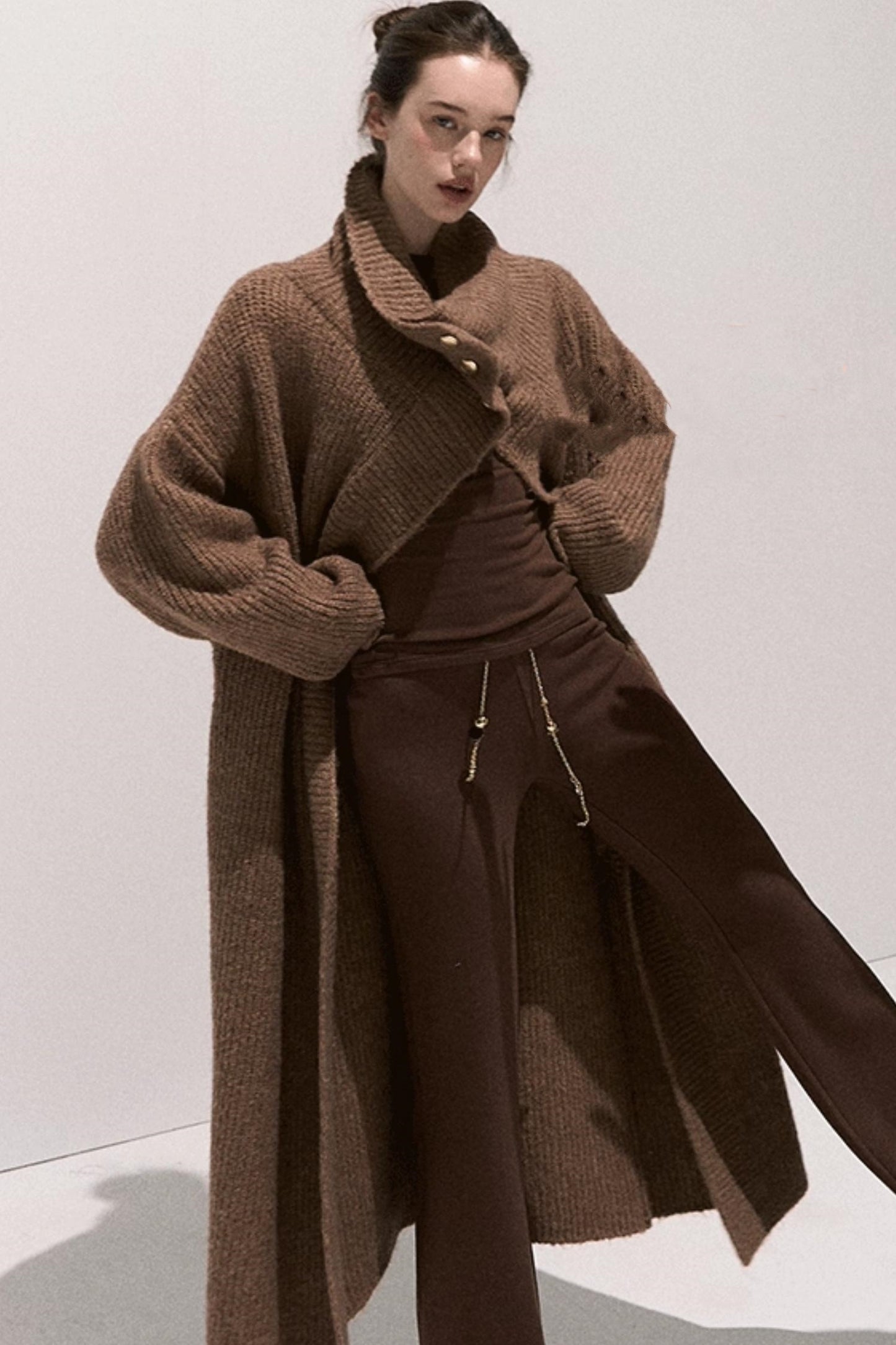 Soft Crewneck Knitwear Trouser Set-Up