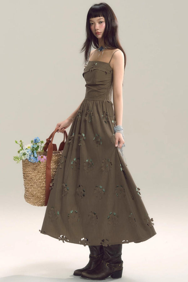 Coastal Floral Halter Dress