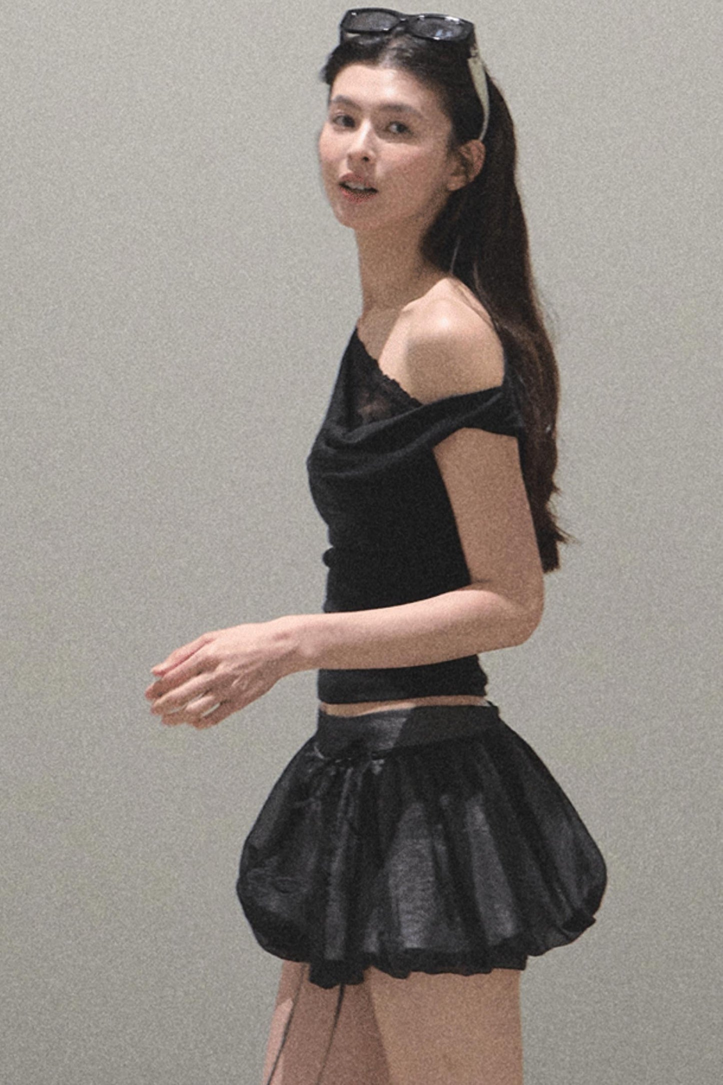 Floral Peplum Culottes Skirt Set