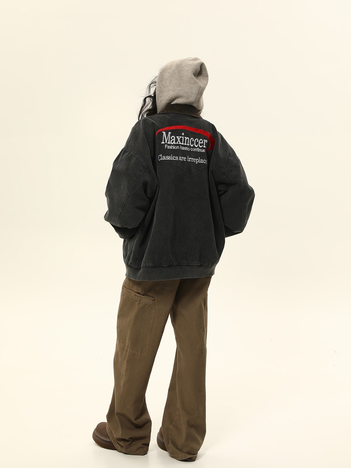 Maillard loose and versatile jacket