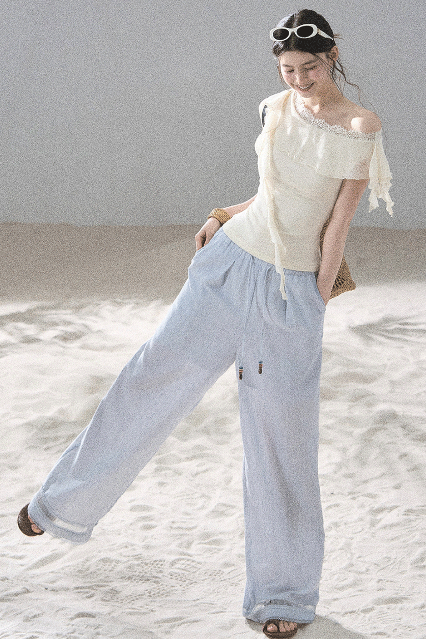 Before the Sunset Lace Off-Shoulder Top