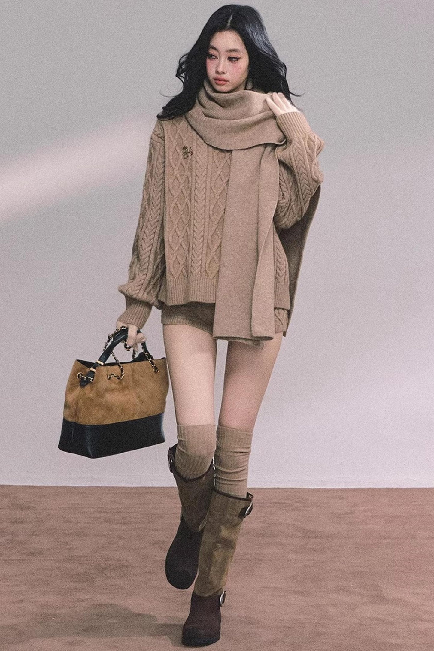 Zurich Knit Sweater Shorts Set-Up